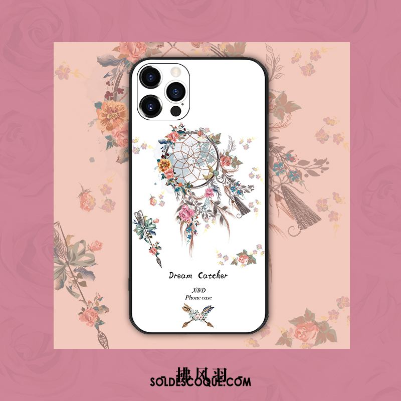 Coque iPhone 12 Pro Luxe Nouveau Fleur Mesh Téléphone Portable Soldes