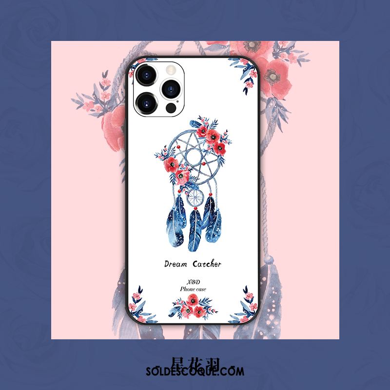 Coque iPhone 12 Pro Luxe Nouveau Fleur Mesh Téléphone Portable Soldes