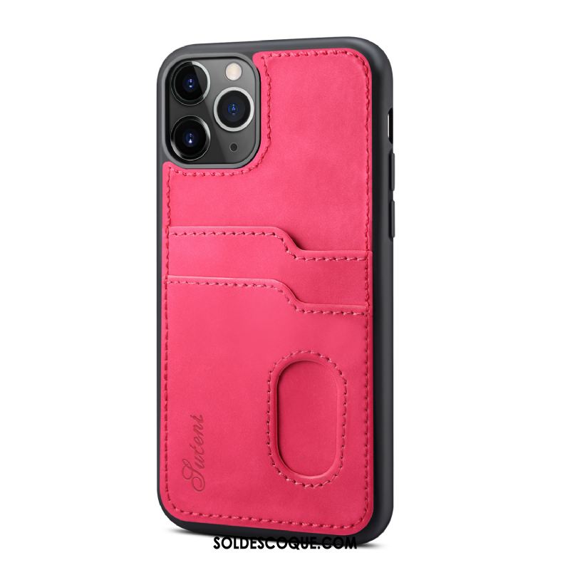 Coque iPhone 12 Pro Max Carte Étui En Cuir Couvercle Arrière Téléphone Portable Nouveau Soldes