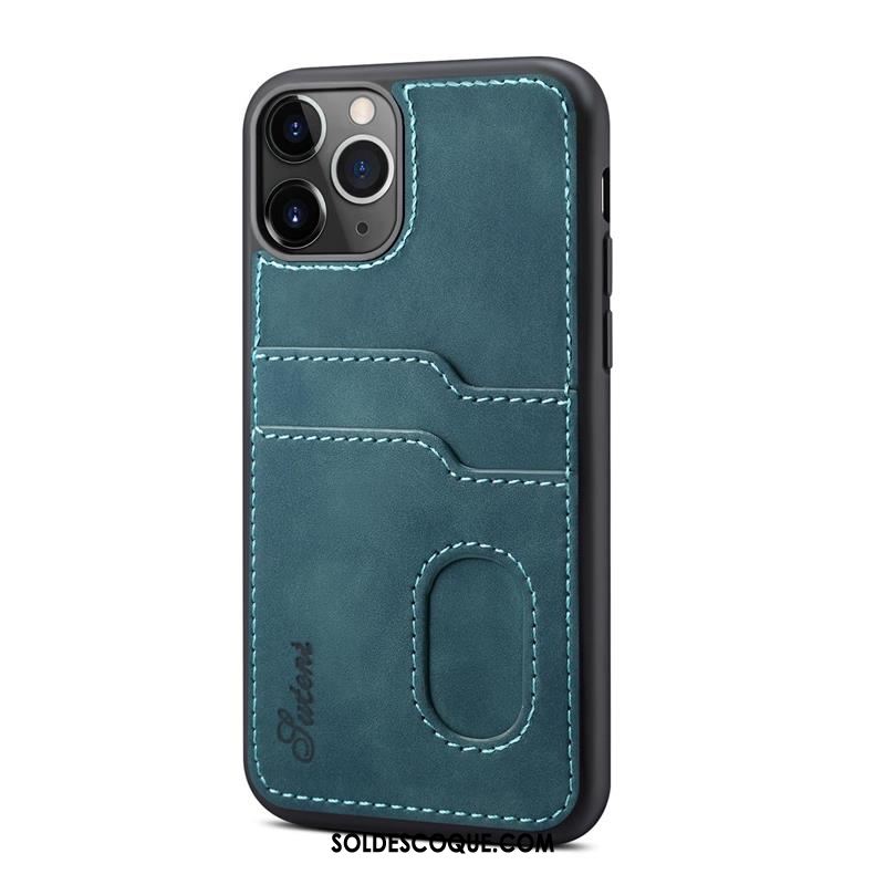 Coque iPhone 12 Pro Max Carte Étui En Cuir Couvercle Arrière Téléphone Portable Nouveau Soldes