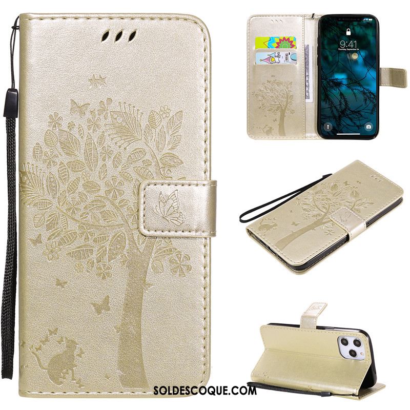 Coque iPhone 12 Pro Max Peinture Téléphone Portable Étui En Cuir Incassable Carte Housse En Vente