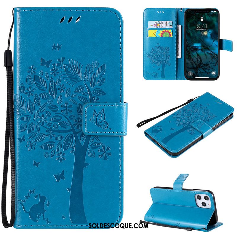 Coque iPhone 12 Pro Max Peinture Téléphone Portable Étui En Cuir Incassable Carte Housse En Vente
