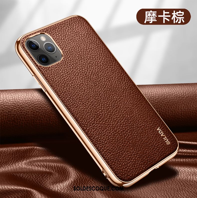 Coque iPhone 12 Pro Max Qualité Luxe Cuir Nouveau Très Mince En Vente