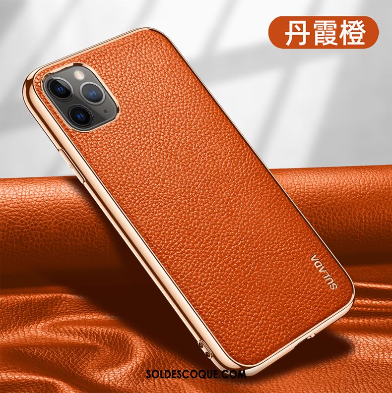 Coque iPhone 12 Pro Max Qualité Luxe Cuir Nouveau Très Mince En Vente