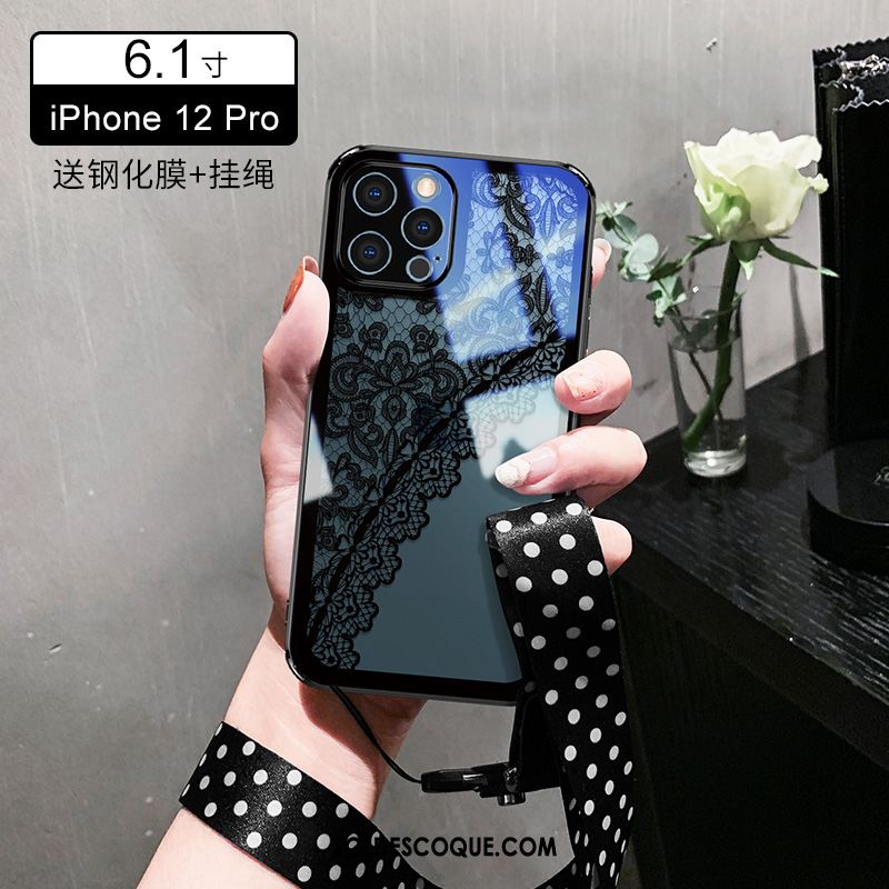 Coque iPhone 12 Pro Max Tout Compris Silicone Personnalité Transparent Protection Soldes