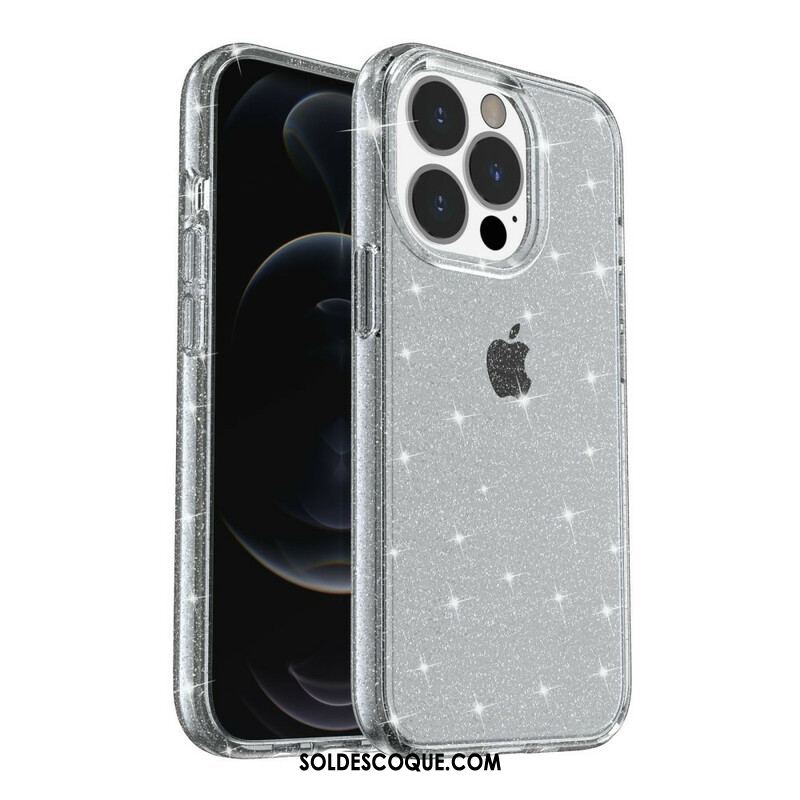Coque iPhone 12 Pro Max Transparente Paillettes