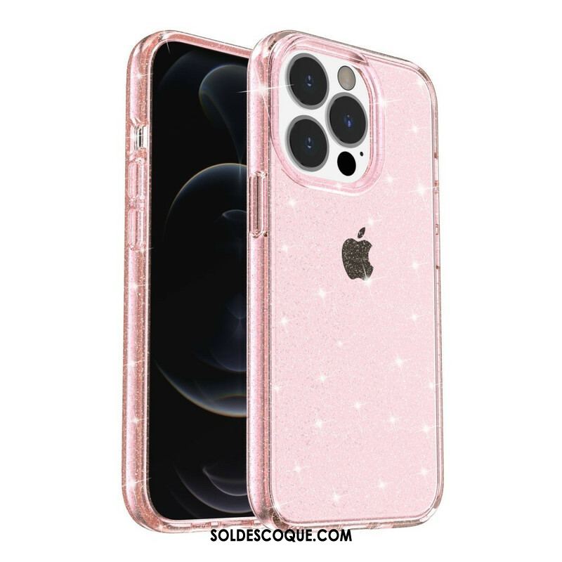 Coque iPhone 12 Pro Max Transparente Paillettes