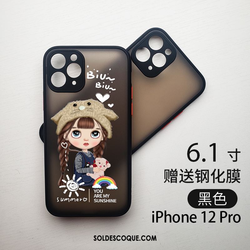 Coque iPhone 12 Pro Téléphone Portable Dessin Animé Charmant Tout Compris Étui En Ligne