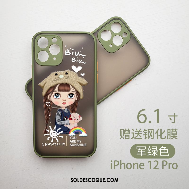 Coque iPhone 12 Pro Téléphone Portable Dessin Animé Charmant Tout Compris Étui En Ligne