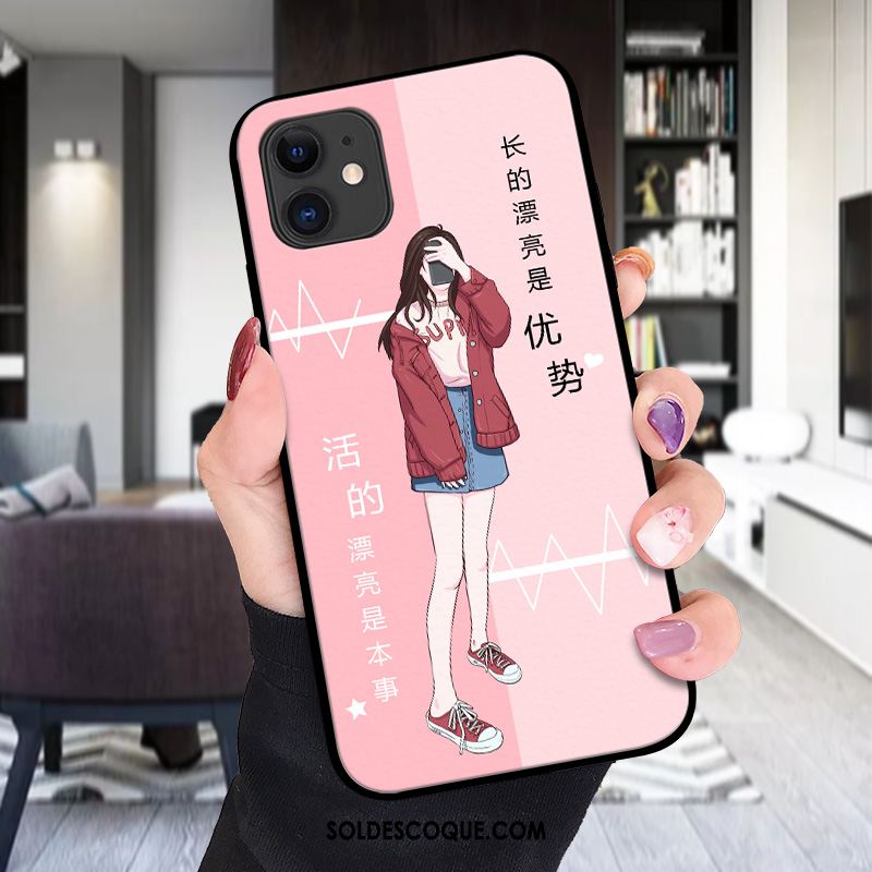 Coque iPhone 12 Tout Compris Gaufrage Charmant Incassable Modèle Fleurie Housse France