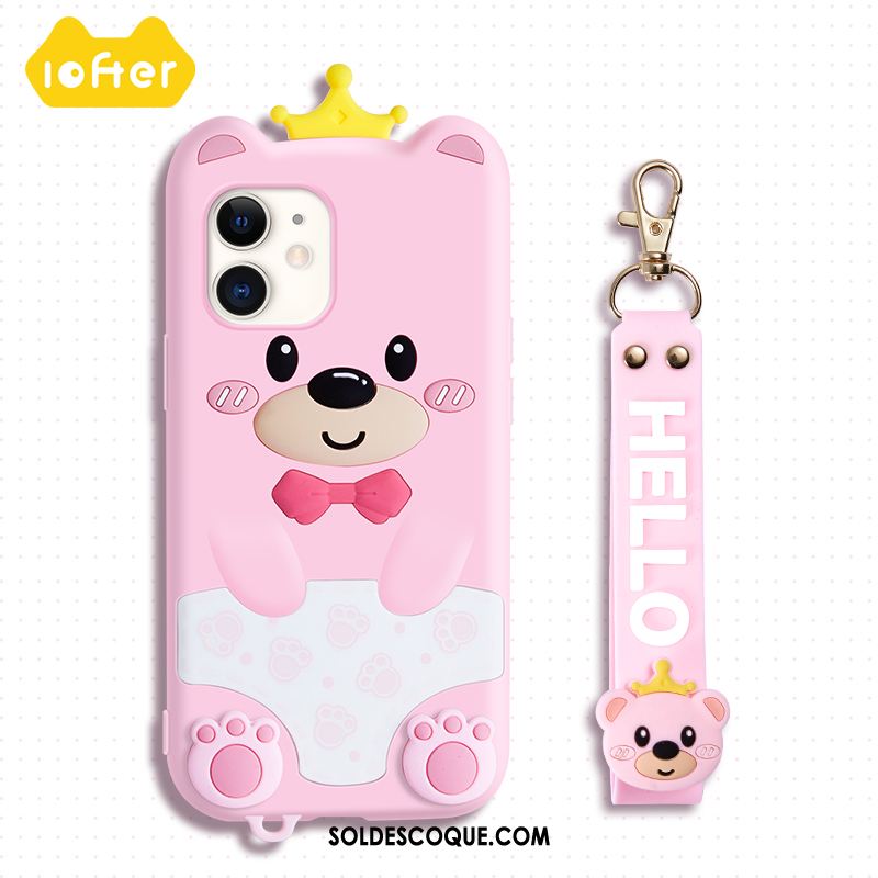 Coque iPhone 12 Téléphone Portable Dessin Animé Créatif Charmant Silicone Pas Cher