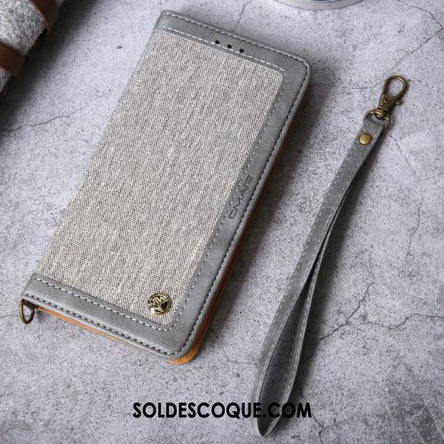 Coque iPhone 12 Téléphone Portable Portefeuille Carte Denim Protection En Ligne