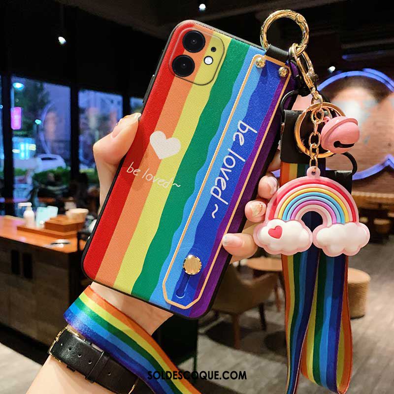 Coque iPhone 12 Étui Nouveau Incassable Arc En Ciel Tout Compris En Vente