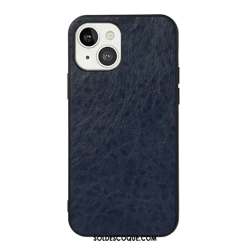 Coque iPhone 13 Mini Effet Cuir Élégance