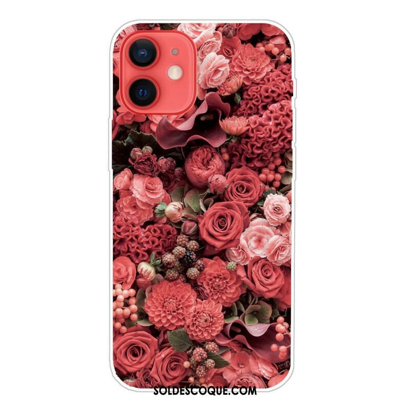 Coque iPhone 13 Mini Fleurs Intenses