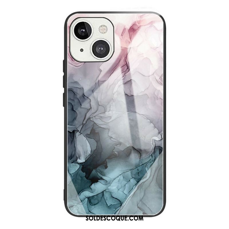 Coque iPhone 13 Mini Verre Trempé Marble