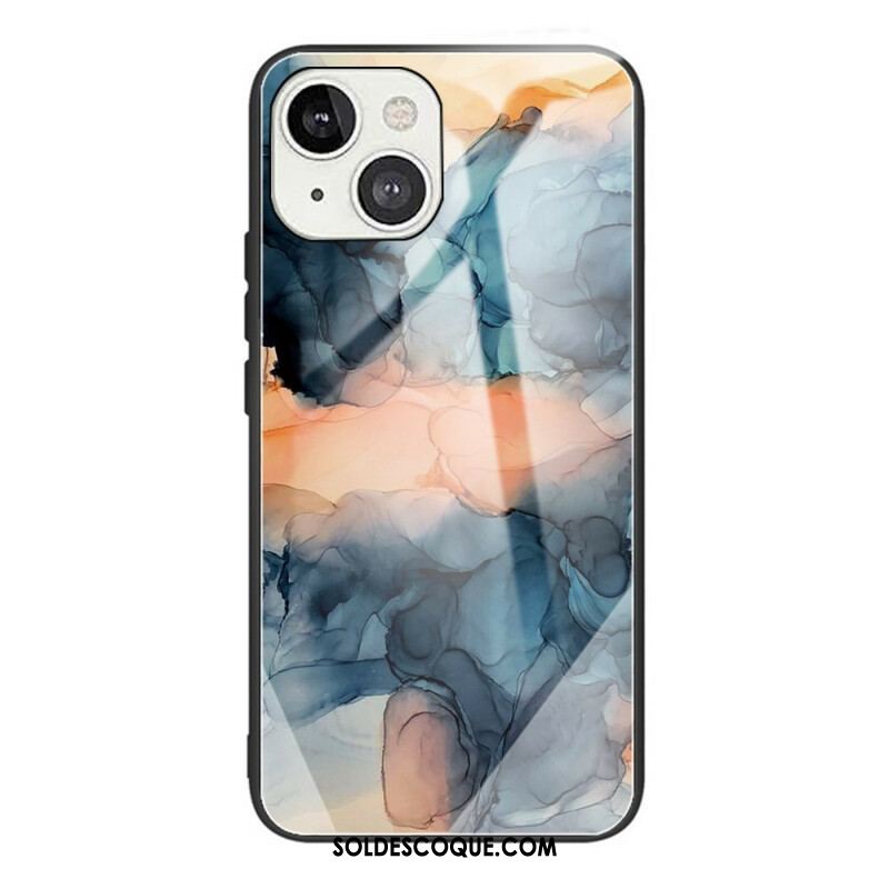 Coque iPhone 13 Mini Verre Trempé Marble