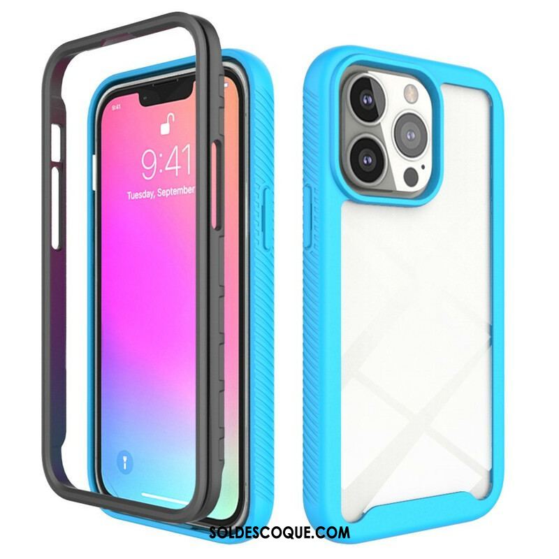 Coque iPhone 13 Pro Conception Hybride Rebords Silicone