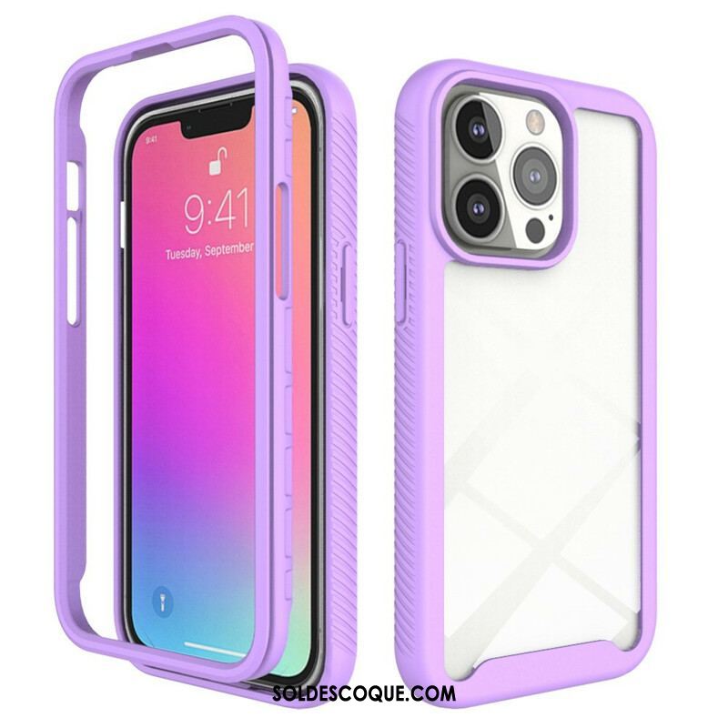 Coque iPhone 13 Pro Conception Hybride Rebords Silicone