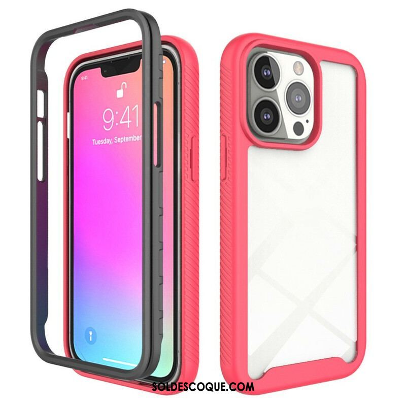 Coque iPhone 13 Pro Conception Hybride Rebords Silicone