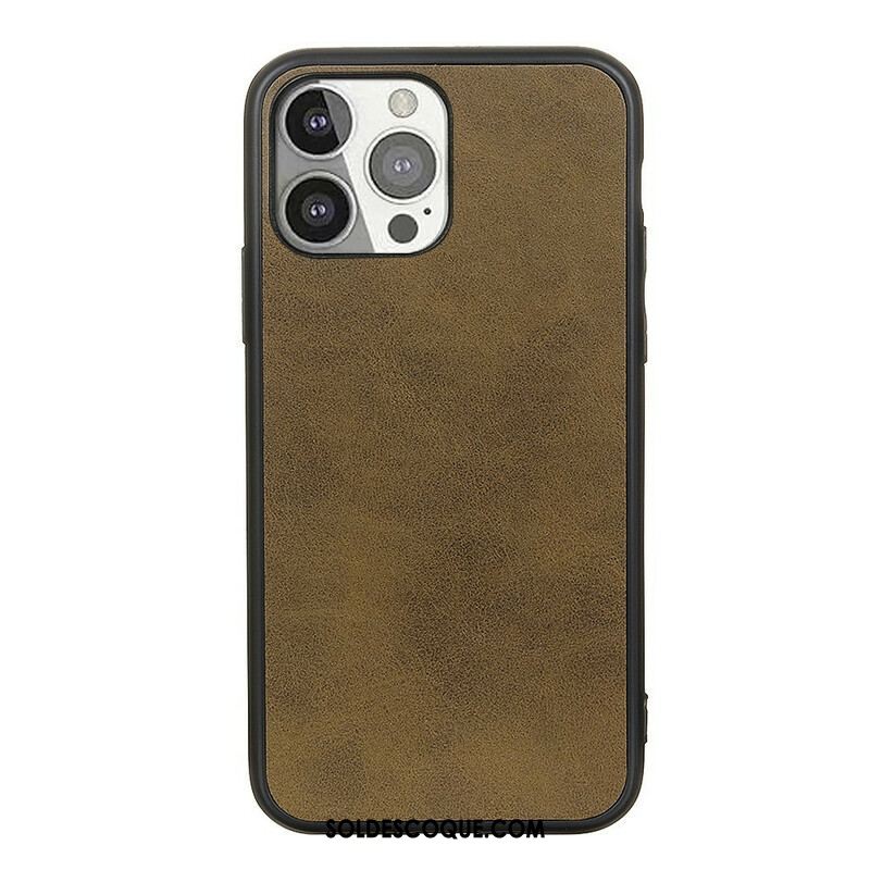 Coque iPhone 13 Pro Effet Cuir Look Raffiné