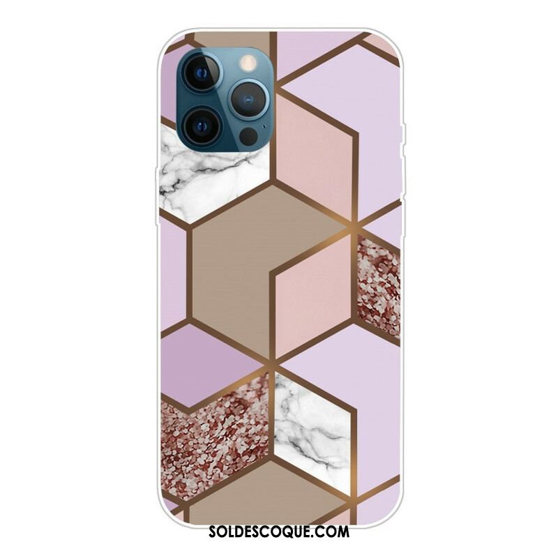 Coque iPhone 13 Pro Marbre Géométrie