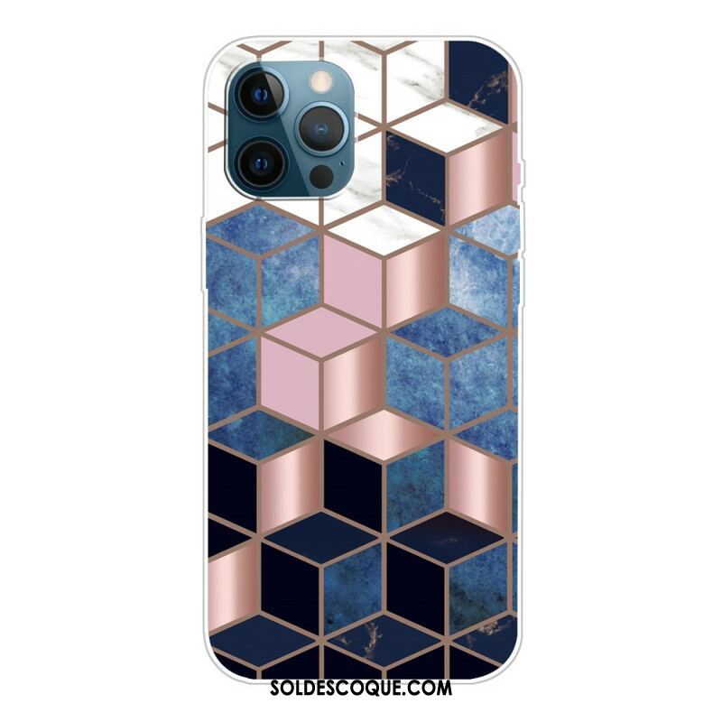 Coque iPhone 13 Pro Marbre Géométrique Variable