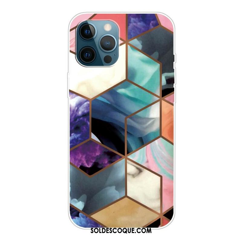 Coque iPhone 13 Pro Marbre Géométrique Variable