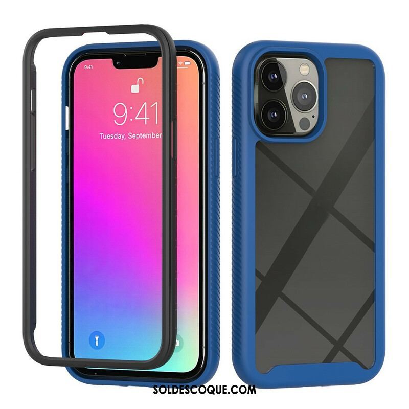 Coque iPhone 13 Pro Max Conception Hybride Rebords Silicone