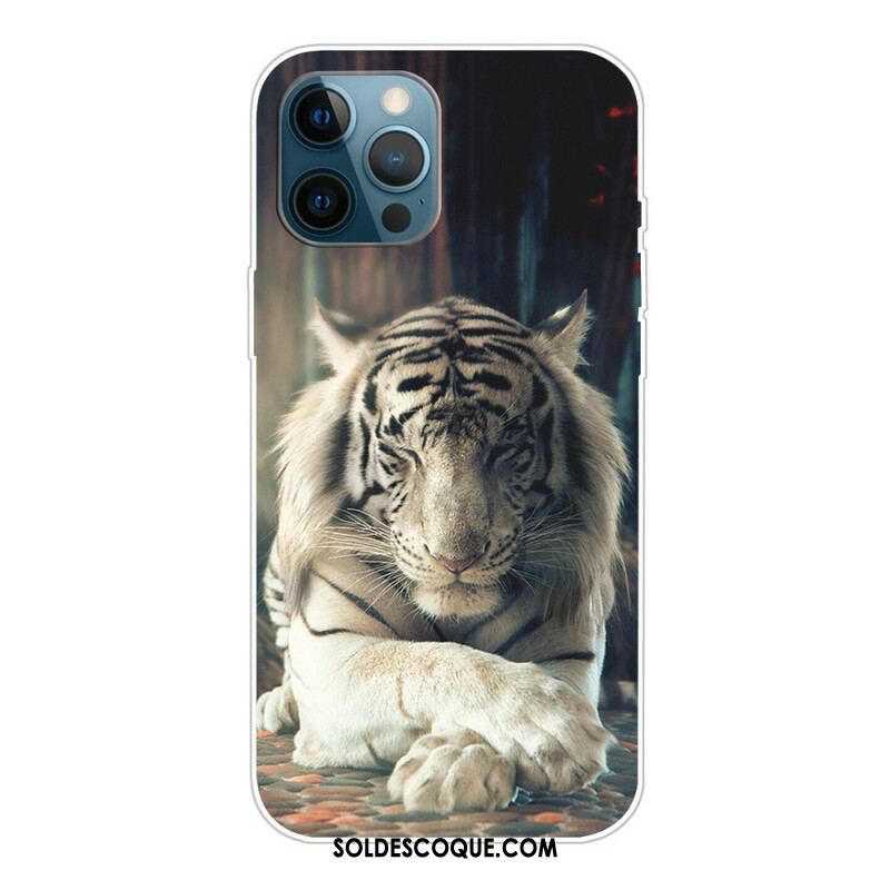 Coque iPhone 13 Pro Max Flexible Tigre