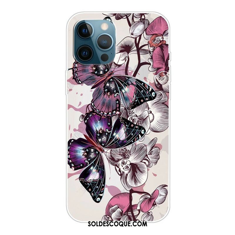 Coque iPhone 13 Pro Variation Papillons