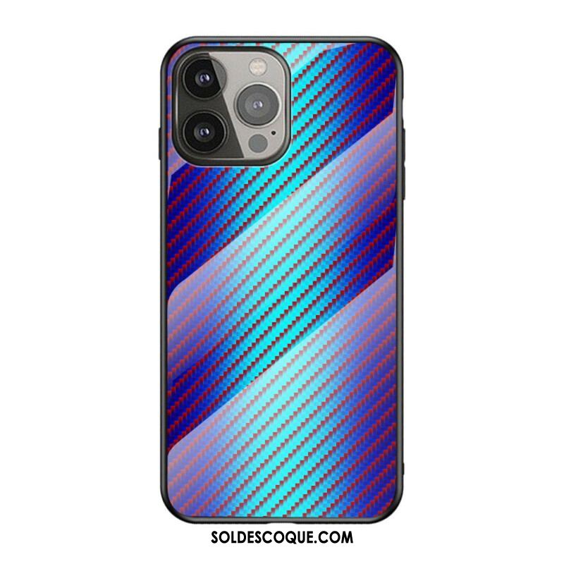 Coque iPhone 13 Pro Verre Trempé Fibre Carbone