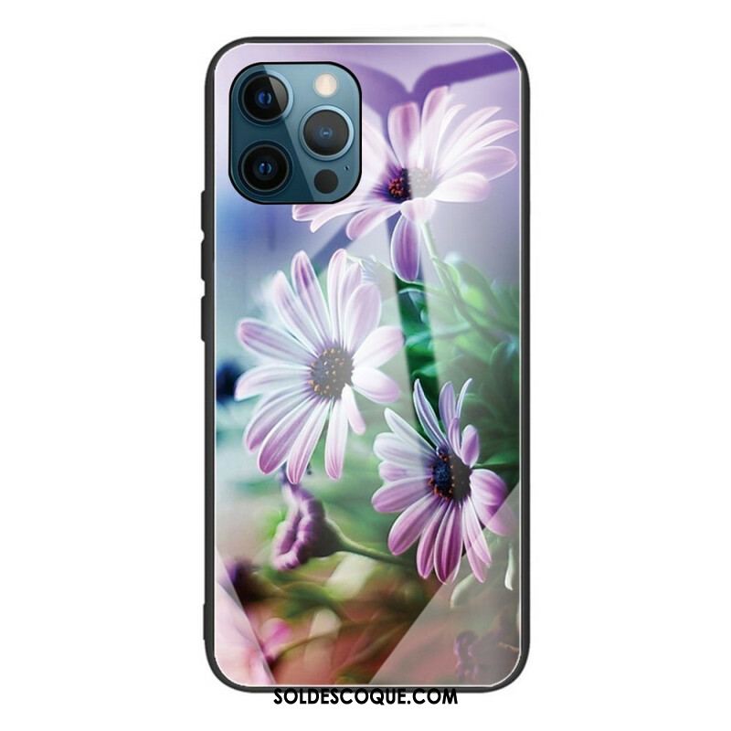 Coque iPhone 13 Pro Verre Trempé Fleurs Réalistes