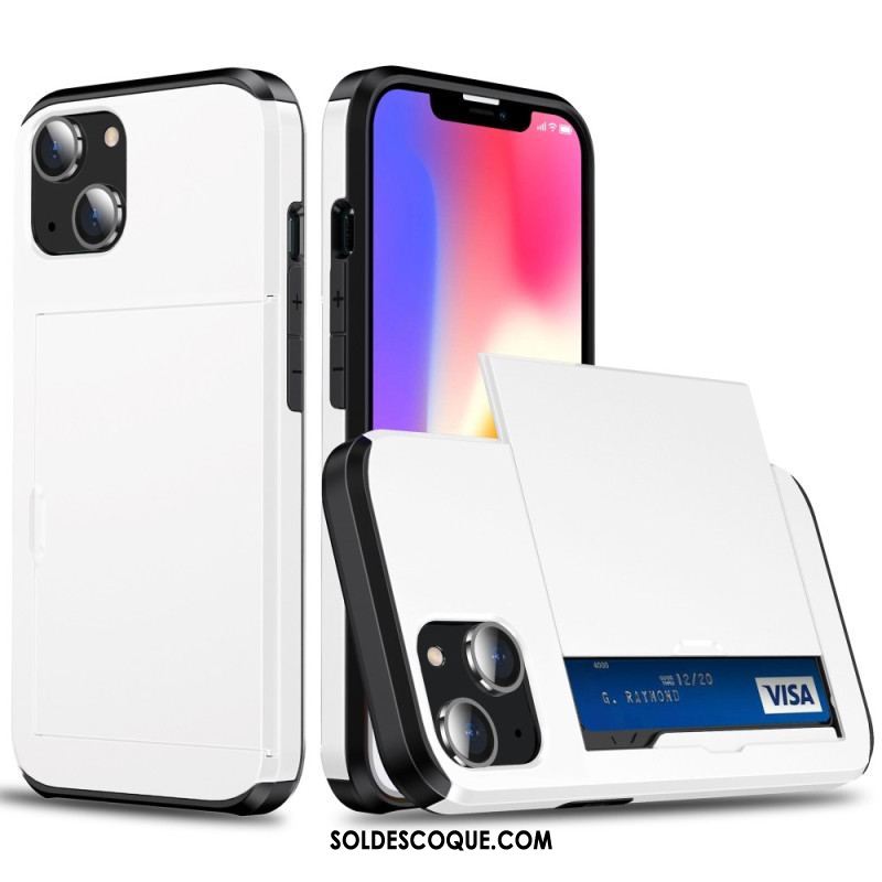 Coque iPhone 14 Deux Porte-Cartes à Glissière