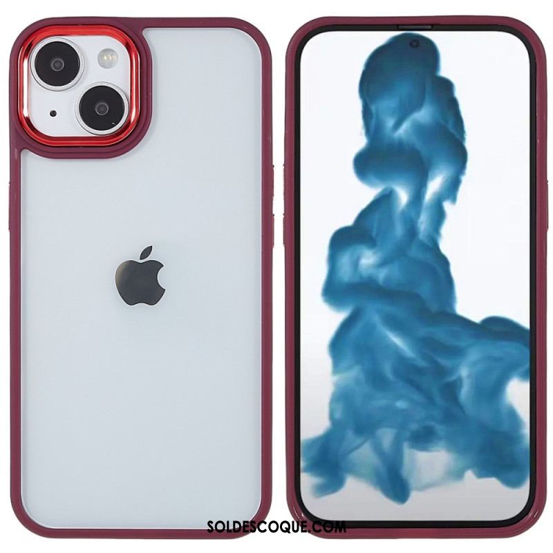 Coque iPhone 14 Plus Acrylique Rebords Silicone