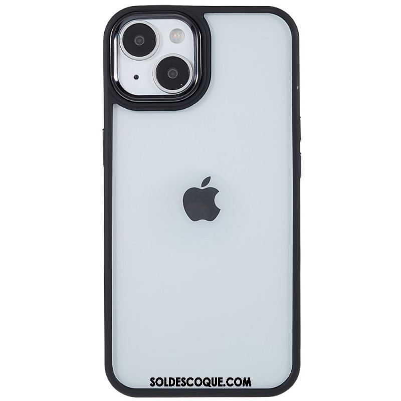 Coque iPhone 14 Plus Acrylique Rebords Silicone