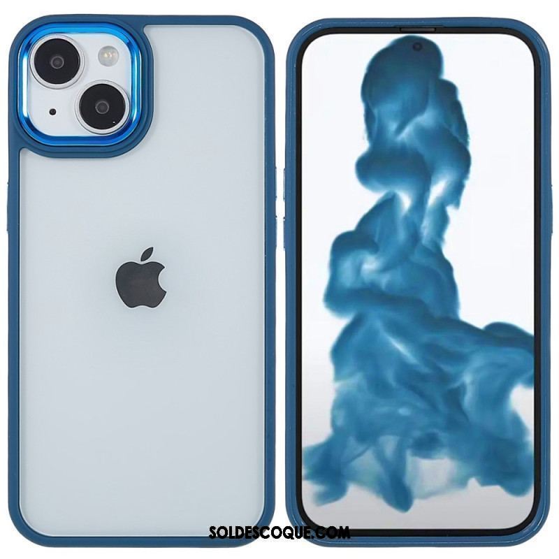 Coque iPhone 14 Plus Acrylique Rebords Silicone