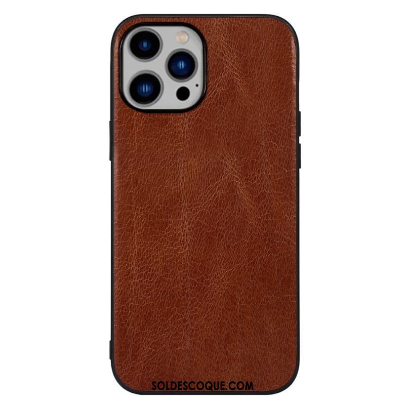 Coque iPhone 14 Plus Cuir Véritable