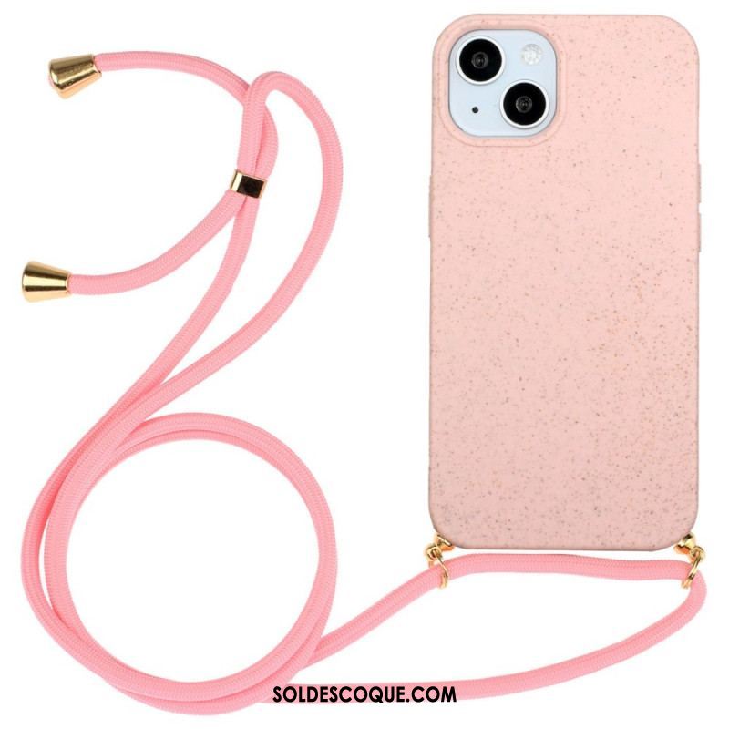 Coque iPhone 14 Plus Silicone avec Cordon Coloré