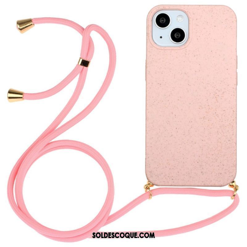 Coque iPhone 14 Plus Silicone avec Cordon Coloré