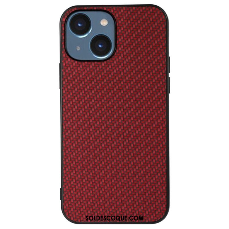 Coque iPhone 14 Plus Texture Fibre Carbone