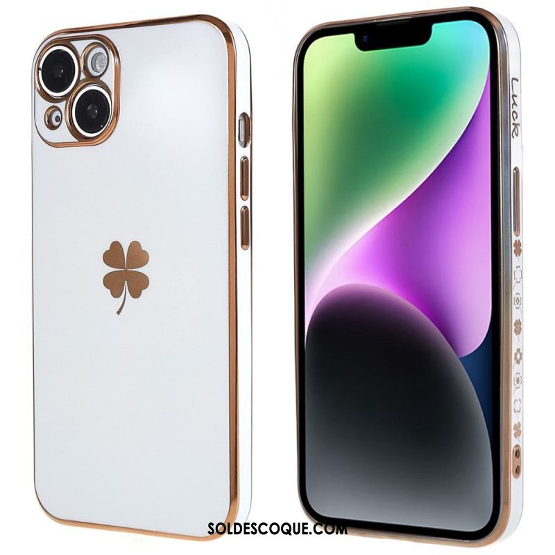 Coque iPhone 14 Plus Trèfle Lucky