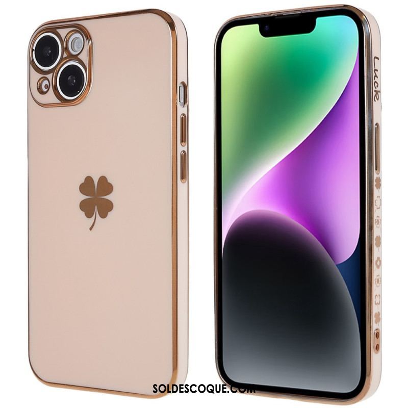 Coque iPhone 14 Plus Trèfle Lucky