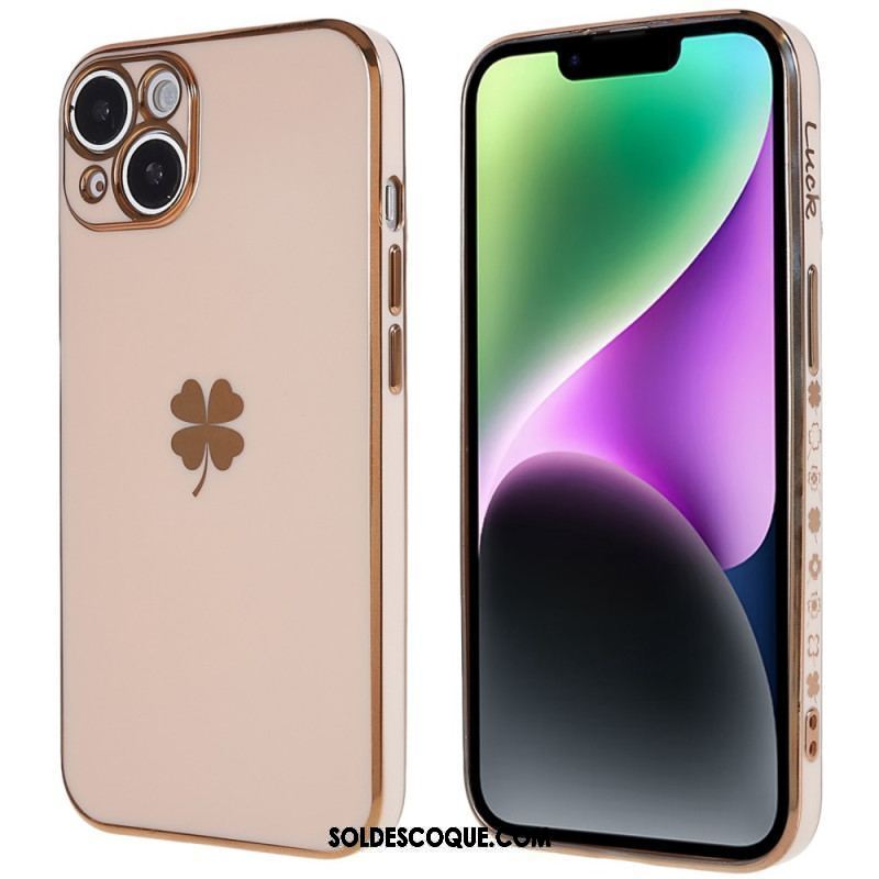 Coque iPhone 14 Plus Trèfle Lucky