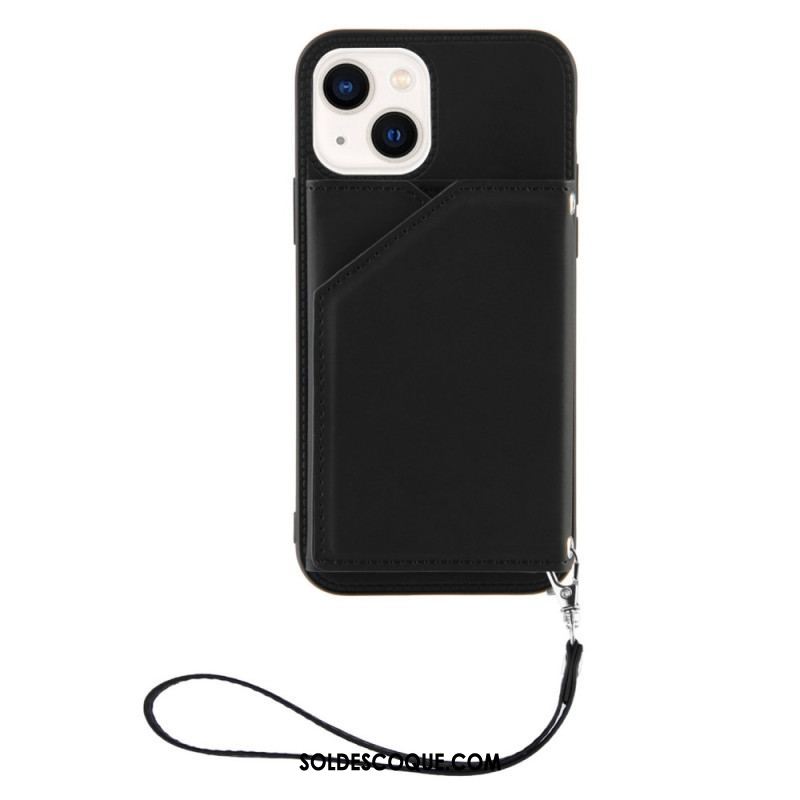 Coque iPhone 14 Porte-Cartes à Lanière