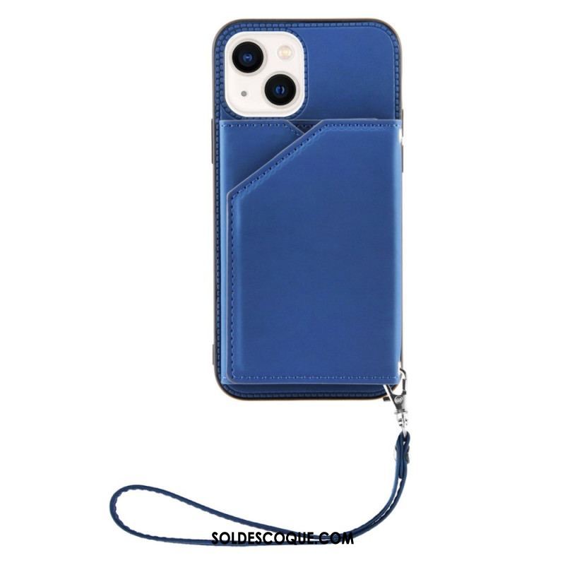 Coque iPhone 14 Porte-Cartes à Lanière