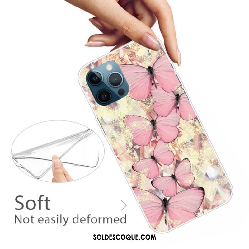 Coque iPhone 14 Pro Déclinaisons Papillons