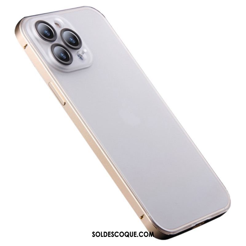 Coque iPhone 14 Pro Givrée Effet Métal