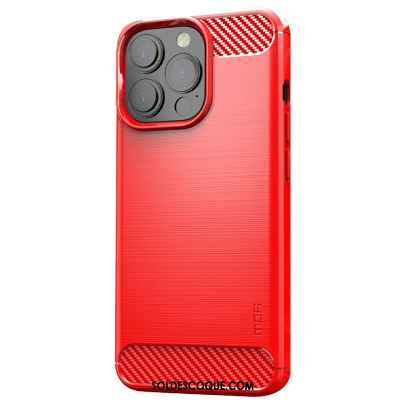 Coque iPhone 14 Pro Max Fibre Carbone Brossée MOFI