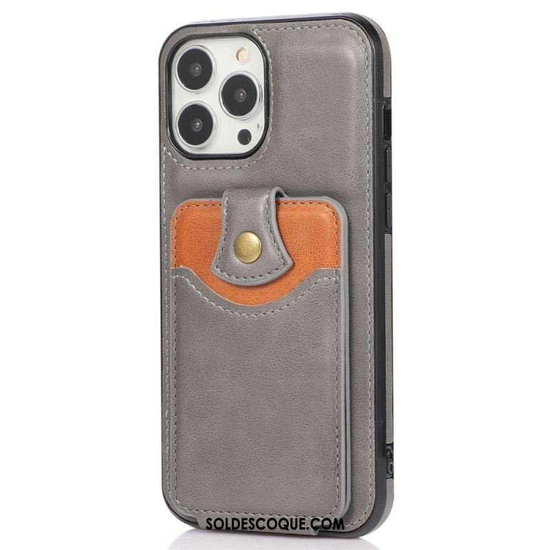 Coque iPhone 14 Pro Max Porte-Cartes Rabattable